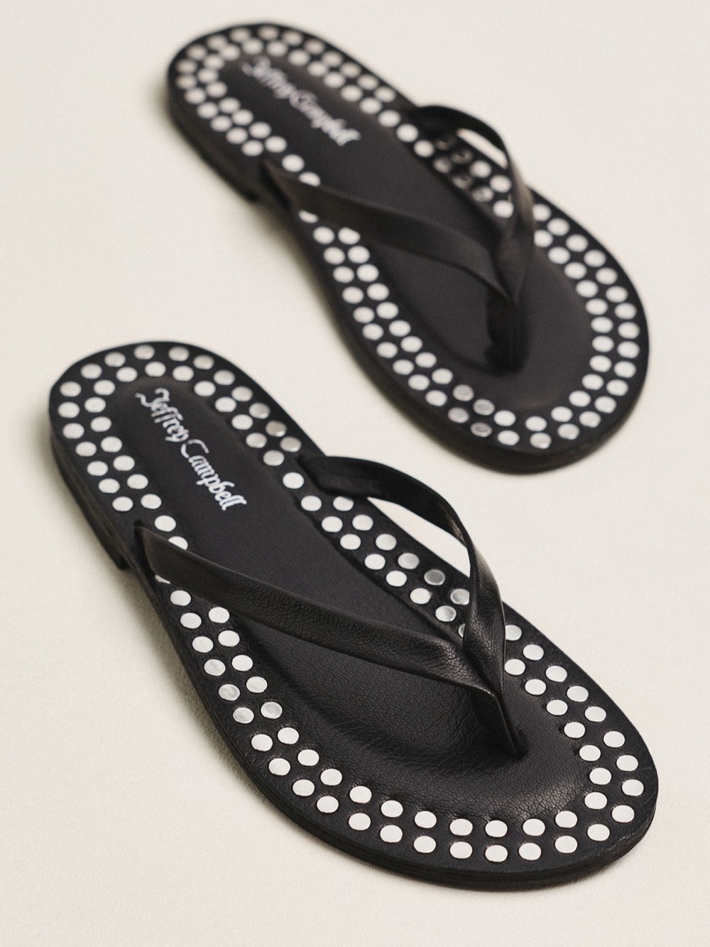 Jeffrey Campbell Katrina Studded Flip-Flops- NIB